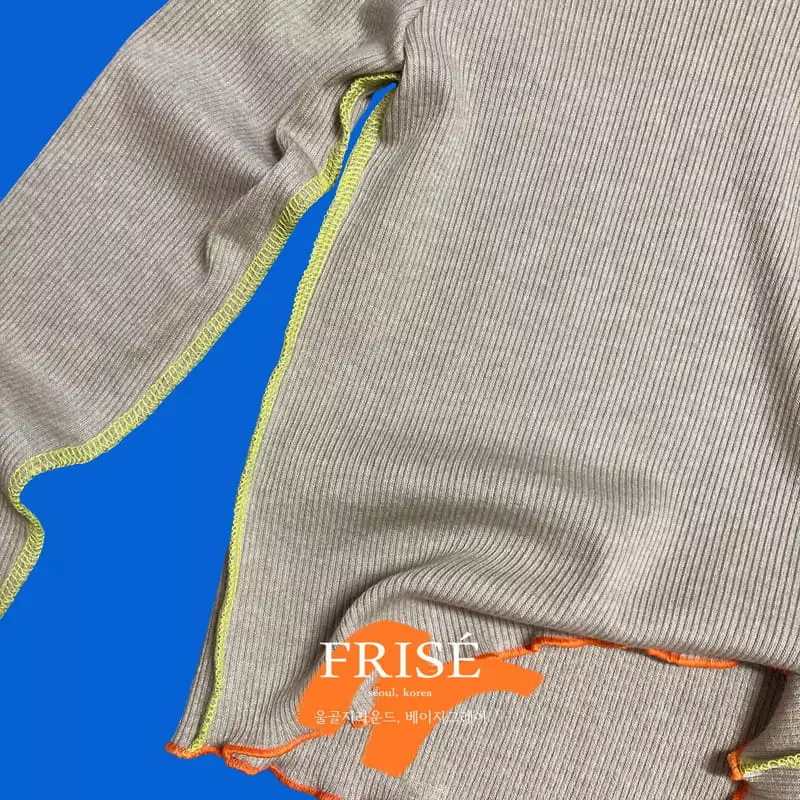 Frise - Korean Children Fashion - #discoveringself - Rib Round Tee - 4