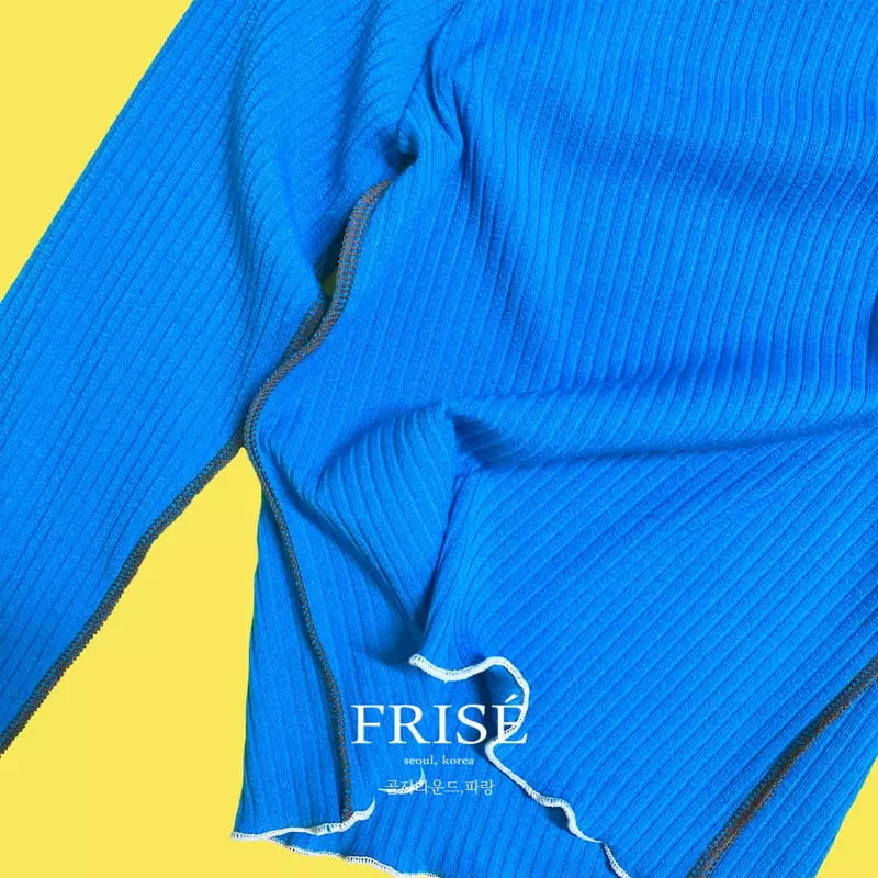 Frise - Korean Children Fashion - #discoveringself - Rib Round Tee - 4