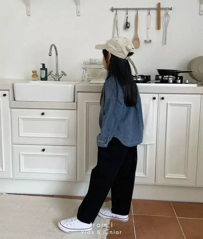 From I - Korean Children Fashion - #Kfashion4kids - Curved Pants