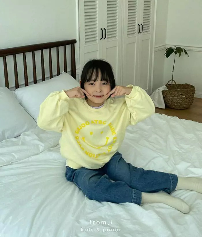 From I - Korean Children Fashion - #Kfashion4kids - Smile Sweatshirt - 9