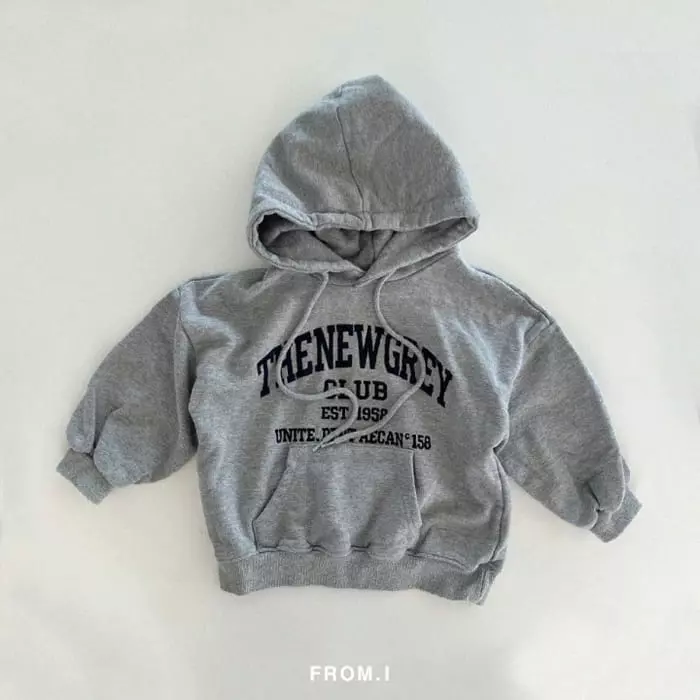 From I - Korean Children Fashion - #childrensboutique - New Gray Hoody - 10