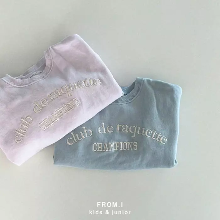 From I - Korean Children Fashion - #childrensboutique - Club Embroidery Sweatshirt - 9