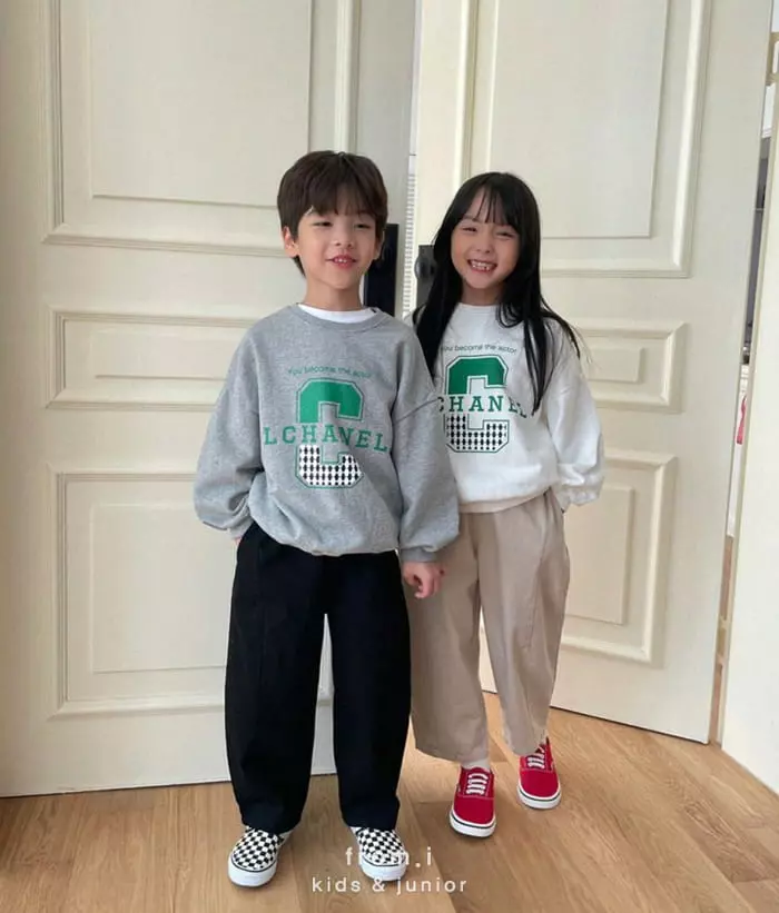 From I - Korean Children Fashion - #childrensboutique - Channel Sweatshirt - 5