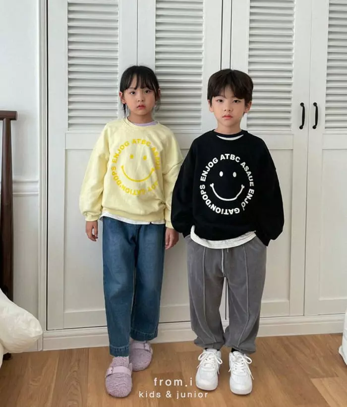 From I - Korean Children Fashion - #designkidswear - Smile Sweatshirt - 3
