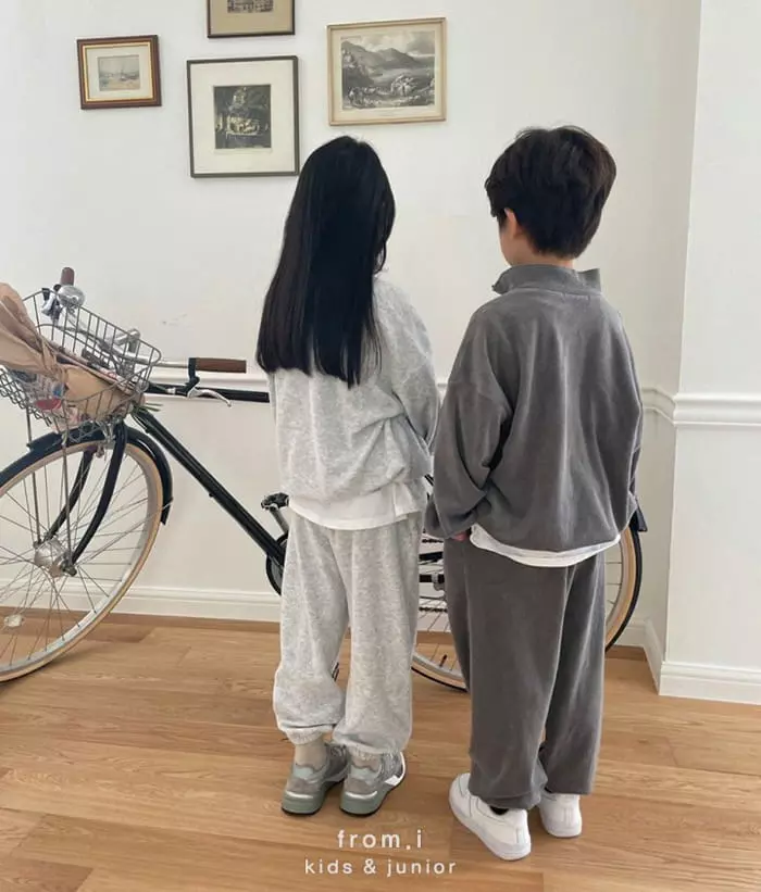 From I - Korean Children Fashion - #discoveringself - Terry Zip-up Sweatshirt - 3