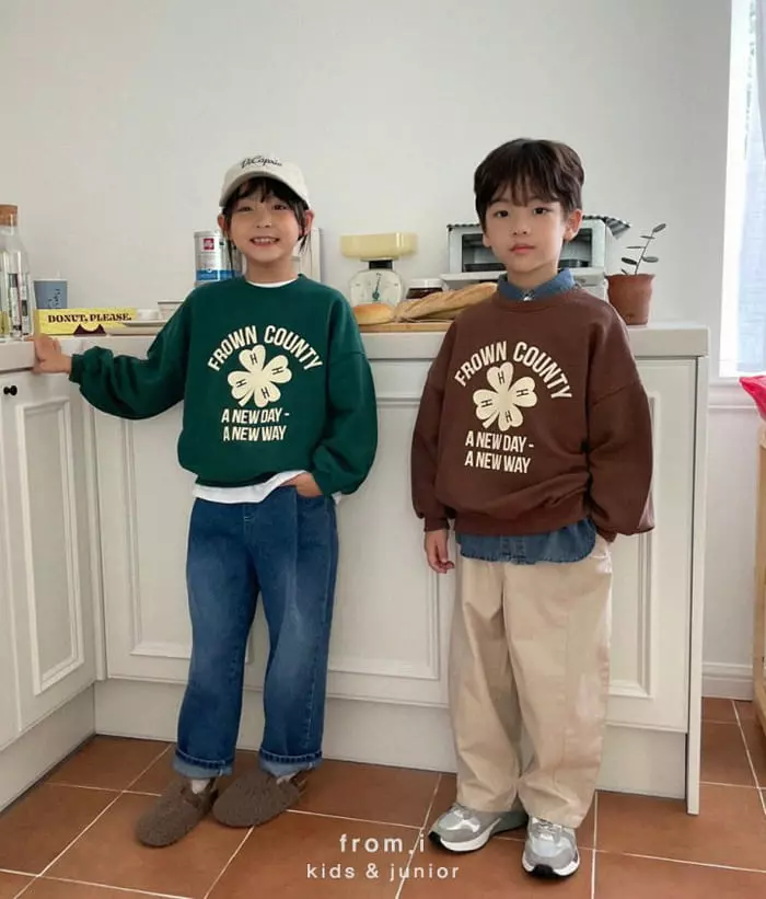 From I - Korean Children Fashion - #discoveringself - Clover Sweatshirt - 9