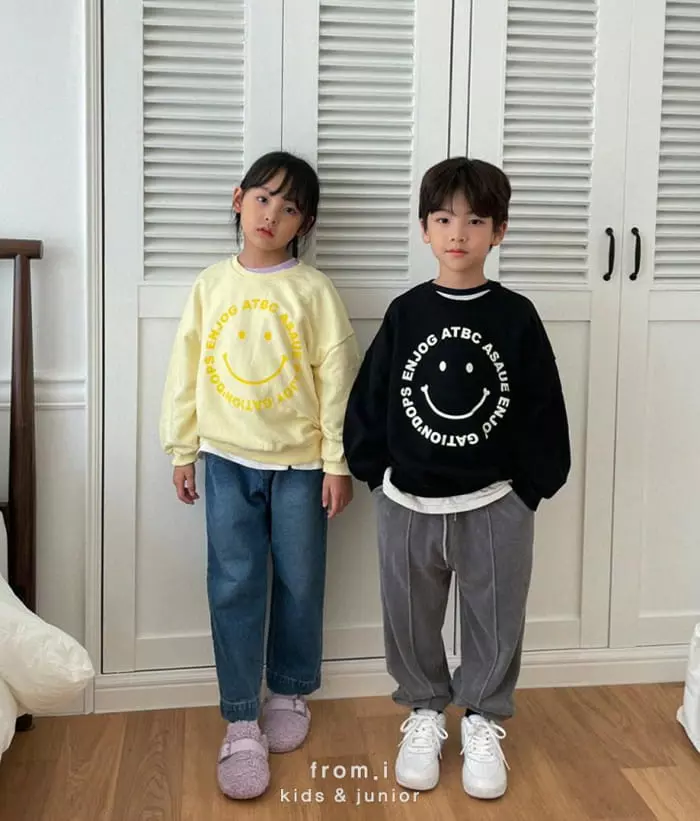 From I - Korean Children Fashion - #designkidswear - Smile Sweatshirt - 4