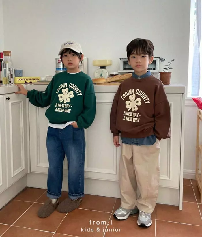 From I - Korean Children Fashion - #fashionkids - Clover Sweatshirt - 10