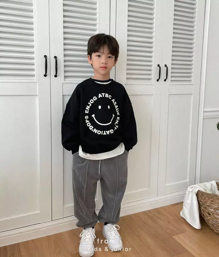 From I - Korean Children Fashion - #fashionkids - Smile Sweatshirt - 5