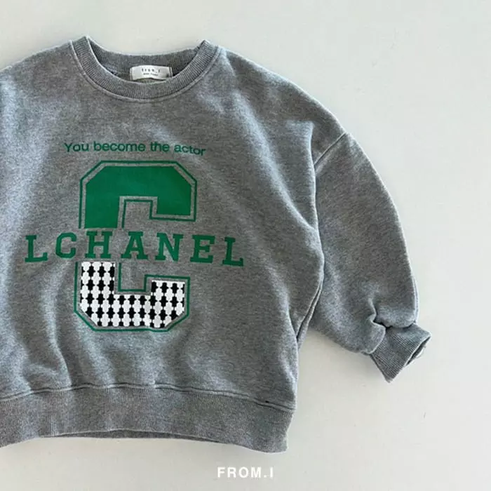 From I - Korean Children Fashion - #kidsshorts - Channel Sweatshirt - 9