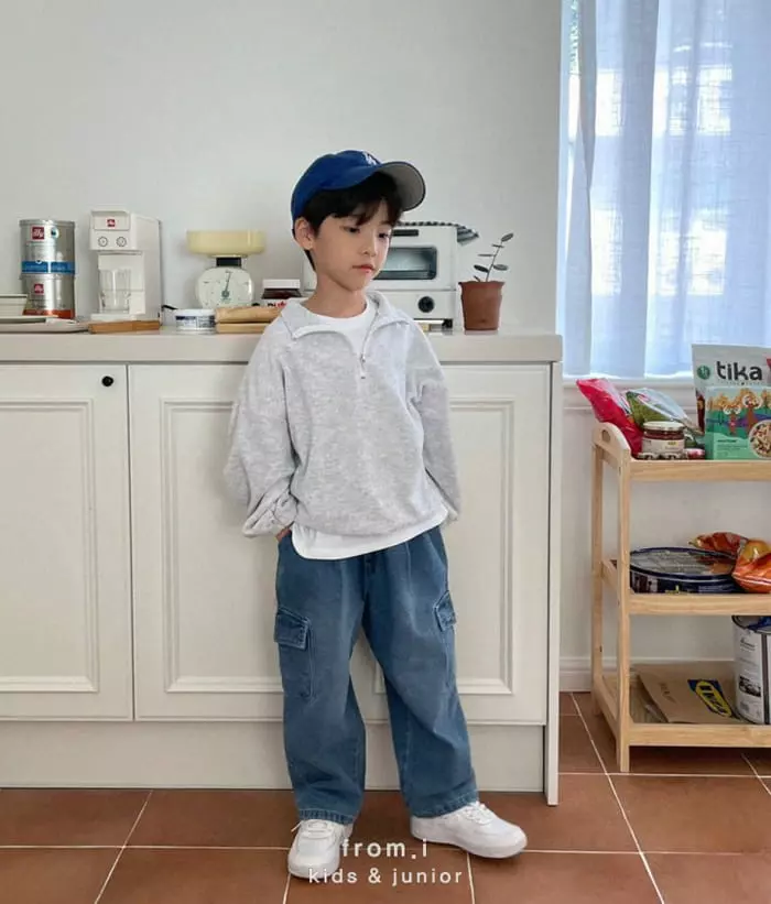 From I - Korean Children Fashion - #kidsstore - Terry Zip-up Sweatshirt - 6