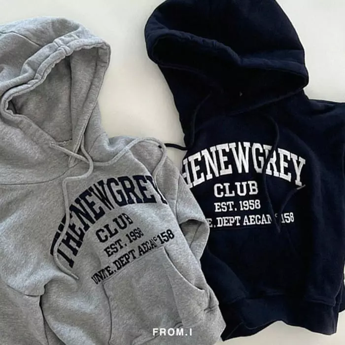 From I - Korean Children Fashion - #kidsstore - New Gray Hoody