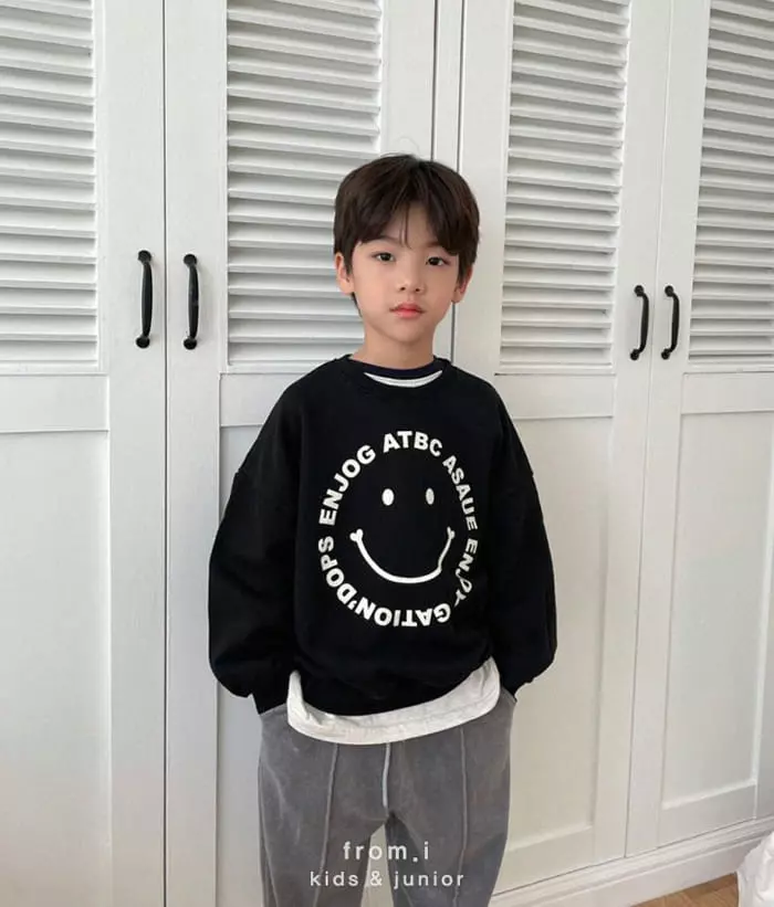 From I - Korean Children Fashion - #kidsstore - Smile Sweatshirt - 7