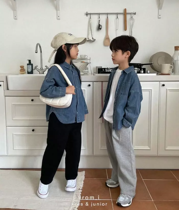 From I - Korean Children Fashion - #kidsstore - Denim Shirt - 2