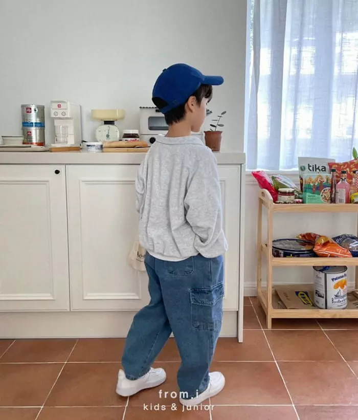 From I - Korean Children Fashion - #kidzfashiontrend - Terry Zip-up Sweatshirt - 7