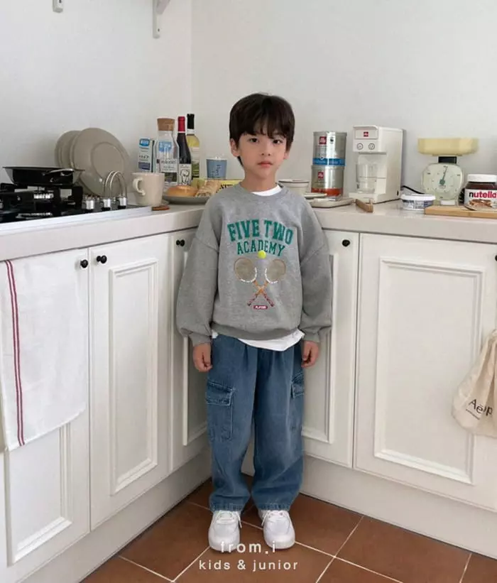 From I - Korean Children Fashion - #kidsstore - Tennis Sweatshirt - 4