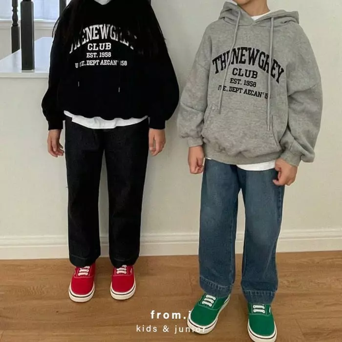 From I - Korean Children Fashion - #kidzfashiontrend - New Gray Hoody - 2