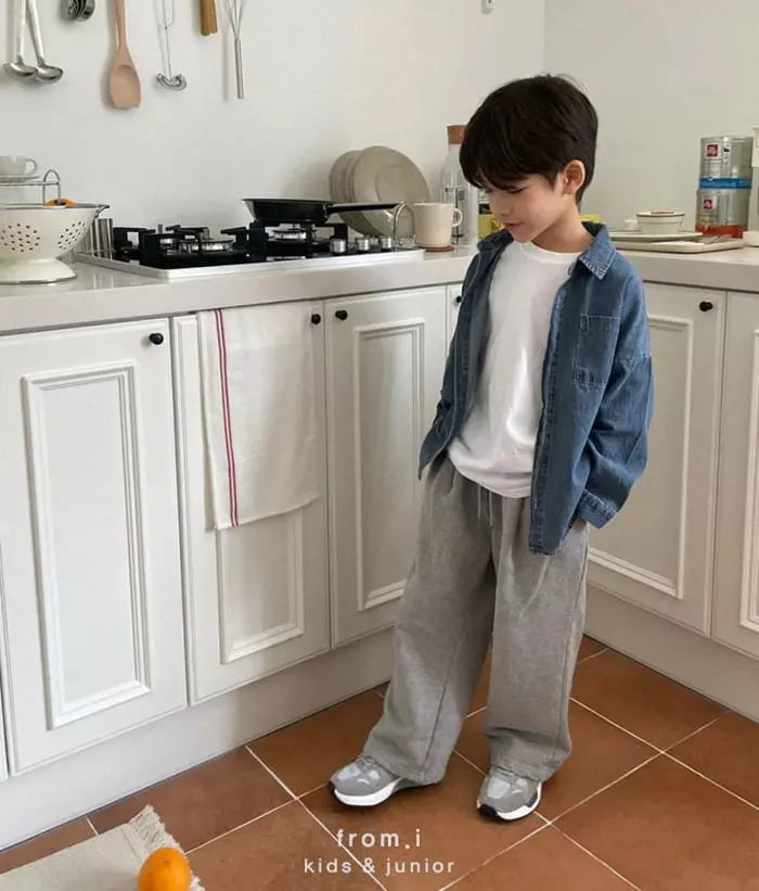 From I - Korean Children Fashion - #kidzfashiontrend - Denim Shirt - 3