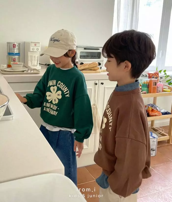 From I - Korean Children Fashion - #littlefashionista - Clover Sweatshirt