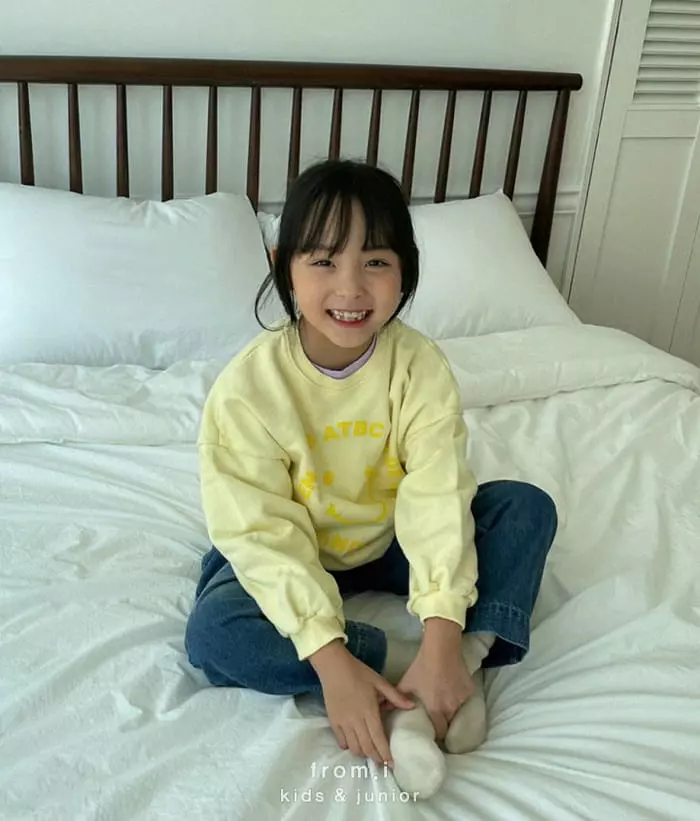 From I - Korean Children Fashion - #littlefashionista - Smile Sweatshirt - 10
