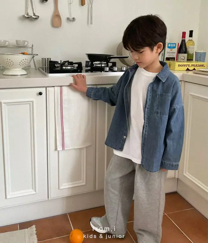 From I - Korean Children Fashion - #littlefashionista - Denim Shirt - 5