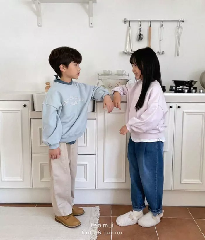 From I - Korean Children Fashion - #littlefashionista - Club Embroidery Sweatshirt - 4