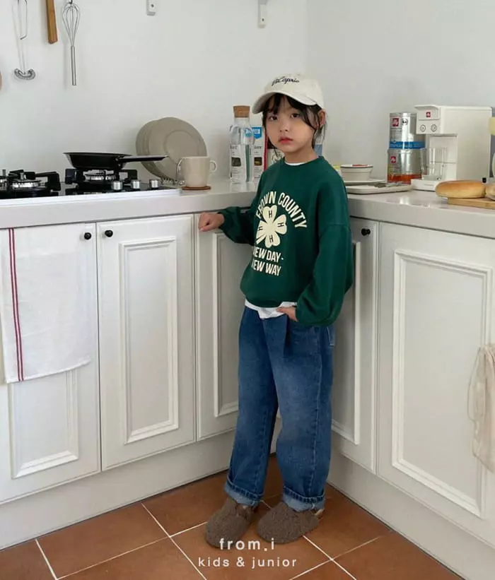 From I - Korean Children Fashion - #magicofchildhood - Clover Sweatshirt - 2