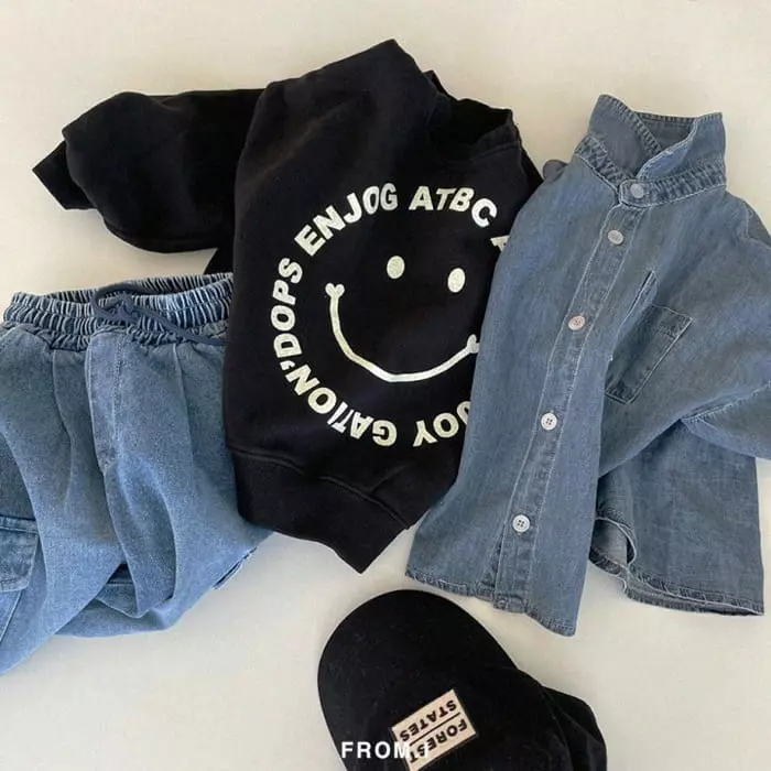 From I - Korean Children Fashion - #magicofchildhood - Smile Sweatshirt - 11
