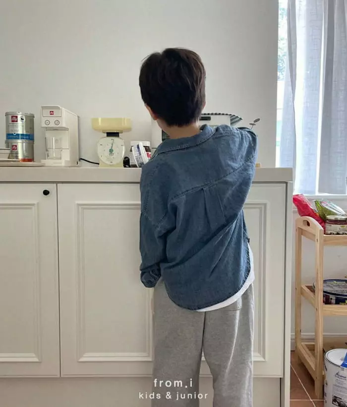 From I - Korean Children Fashion - #magicofchildhood - Denim Shirt - 6