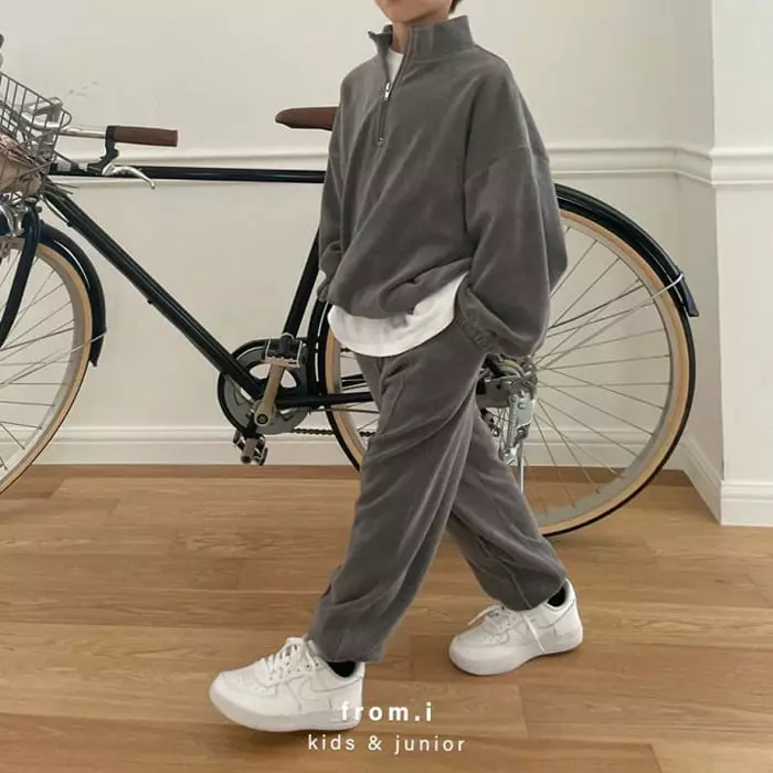 From I - Korean Children Fashion - #minifashionista - Terry Zip-up Sweatshirt - 11