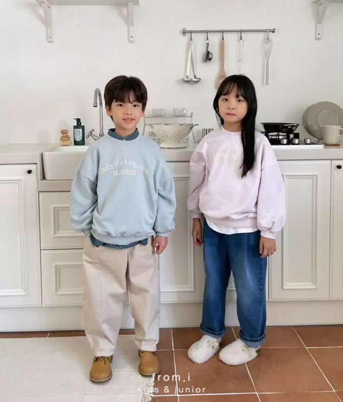 From I - Korean Children Fashion - #minifashionista - Club Embroidery Sweatshirt - 5