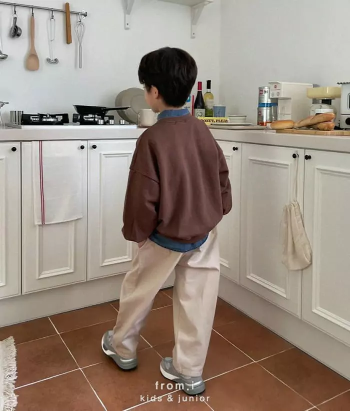 From I - Korean Children Fashion - #magicofchildhood - Curved Pants - 4