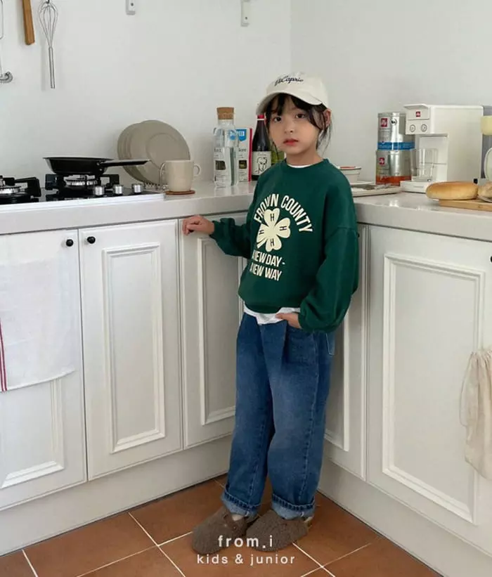 From I - Korean Children Fashion - #minifashionista - Clover Sweatshirt - 3