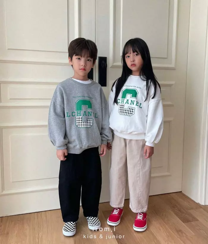 From I - Korean Children Fashion - #minifashionista - Channel Sweatshirt