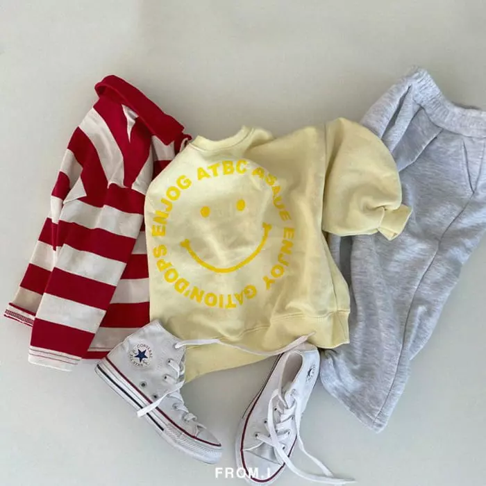From I - Korean Children Fashion - #minifashionista - Smile Sweatshirt - 12