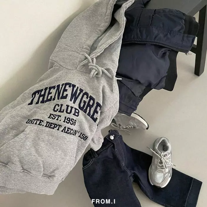 From I - Korean Children Fashion - #prettylittlegirls - New Gray Hoody - 7