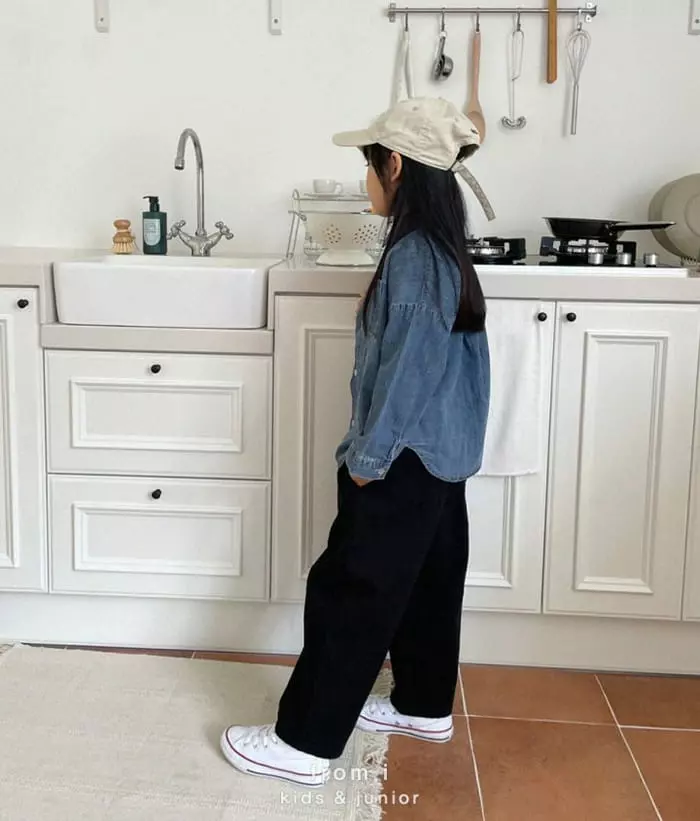 From I - Korean Children Fashion - #todddlerfashion - Denim Shirt - 9
