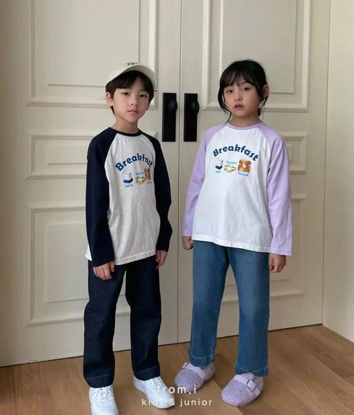 From I - Korean Children Fashion - #toddlerclothing - Breakfast Tee