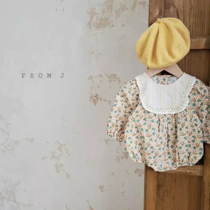 From J - Korean Baby Fashion - #babyboutique - Daisy Flower Bodysuit - 2