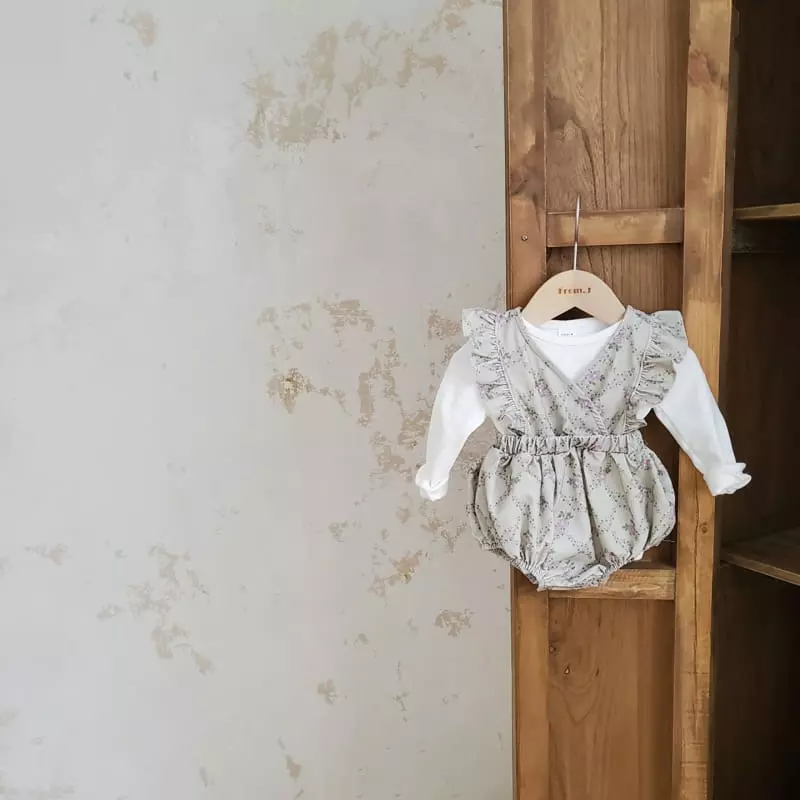 From J - Korean Baby Fashion - #babyboutique - Bbang Dungarees Bodysuit - 12