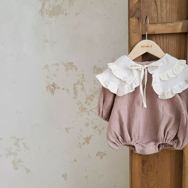 From J - Korean Baby Fashion - #babyboutiqueclothing - Twice Frill Bodysuit - 12