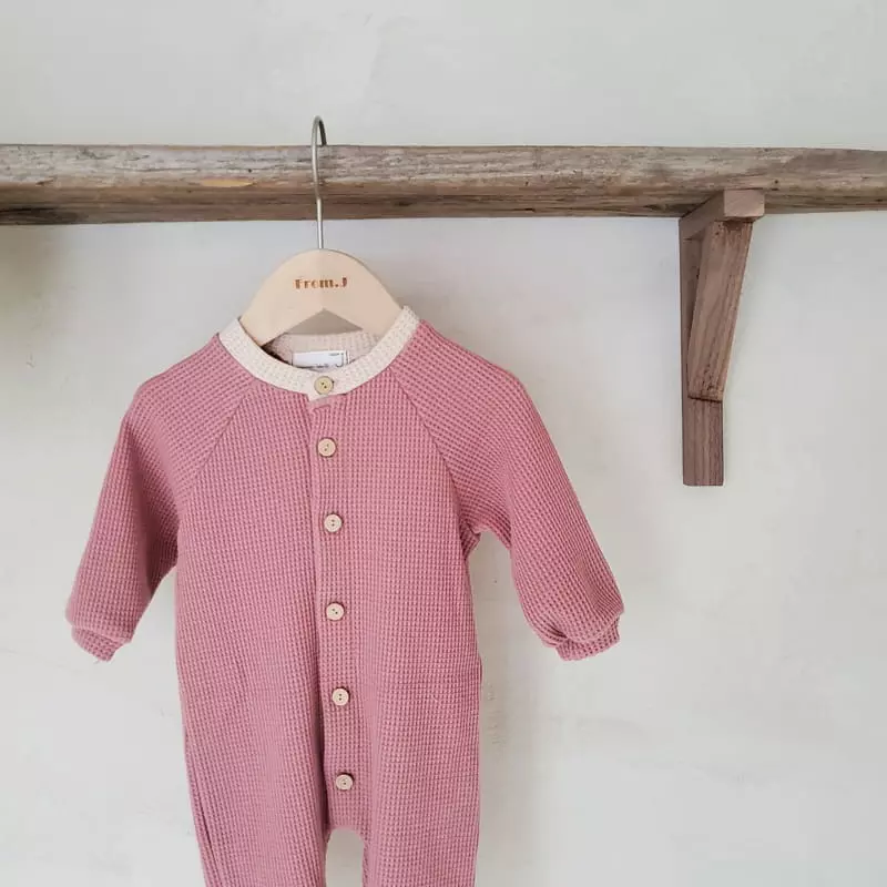 From J - Korean Baby Fashion - #babyfashion - Butter Waffle Bodysuit - 7
