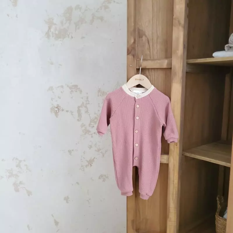 From J - Korean Baby Fashion - #babygirlfashion - Butter Waffle Bodysuit - 9