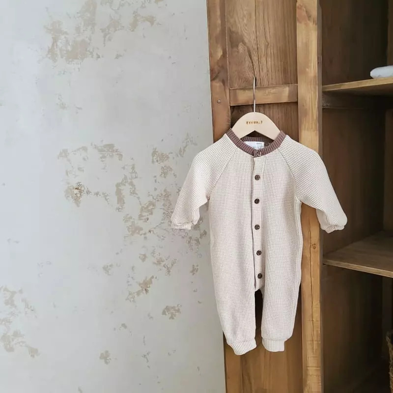 From J - Korean Baby Fashion - #babyoninstagram - Butter Waffle Bodysuit - 11