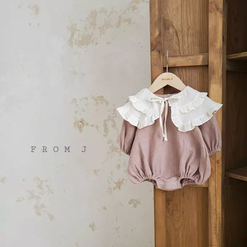 From J - Korean Baby Fashion - #babyoninstagram - Twice Frill Bodysuit - 3