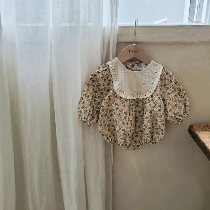 From J - Korean Baby Fashion - #babyootd - Daisy Flower Bodysuit - 10