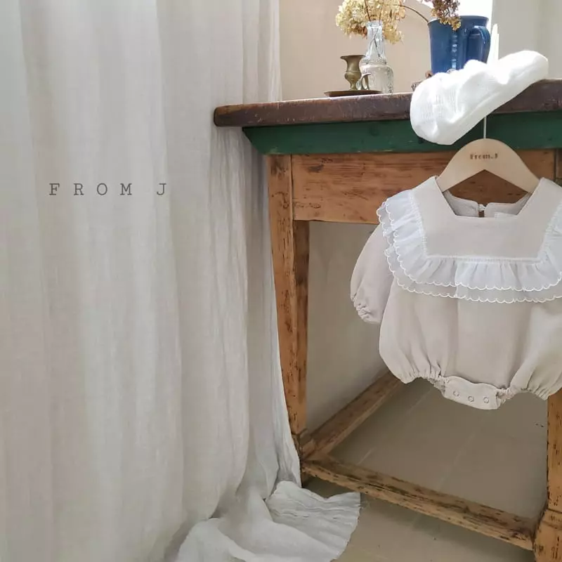 From J - Korean Baby Fashion - #babyootd - Ami Frill bOdysuit - 2