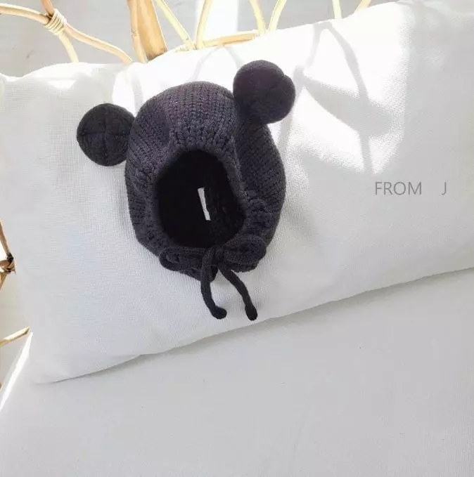 From J - Korean Baby Fashion - #babyootd - Babay Knit Mickey Bonnet - 8