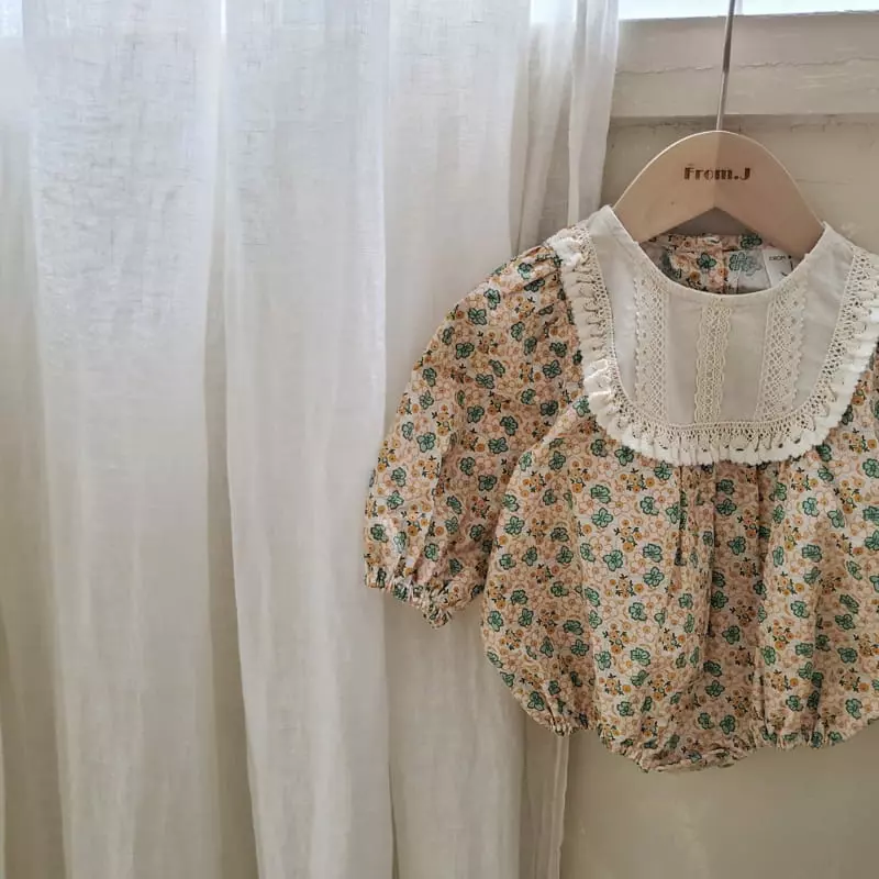 From J - Korean Baby Fashion - #babyoutfit - Daisy Flower Bodysuit - 11