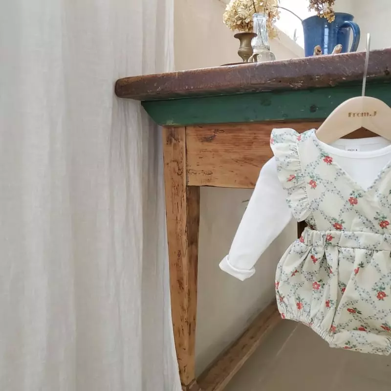 From J - Korean Baby Fashion - #babyoutfit - Bbang Dungarees Bodysuit - 7